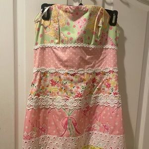 Lilly Pulitzer strapless dress